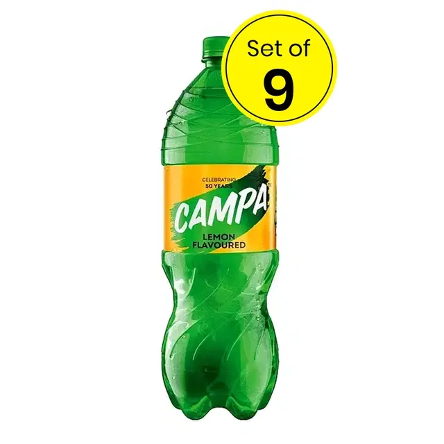 Campa Lemon Flavoured Soft Drink 9X2.25 L Bottle (Pack of 9)