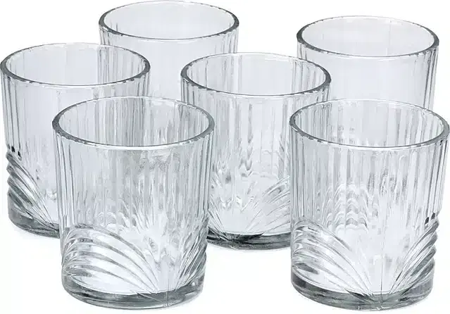Liquor cum Cocktail Glasses, Transparent, 200 ml, Pack of 6