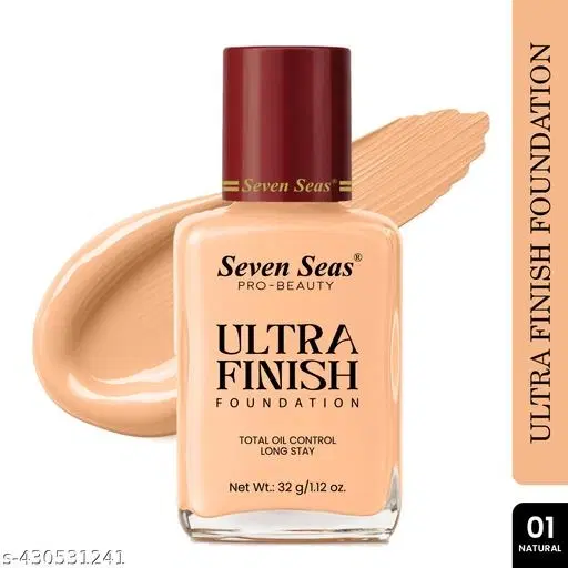 Seven Seas Total Oil Control Long Stay Ultra Finish Foundation(Natural,32 g)