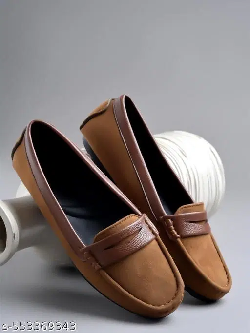 Shoetopia Girls Loafers (Beige, 9.5-10 Years)