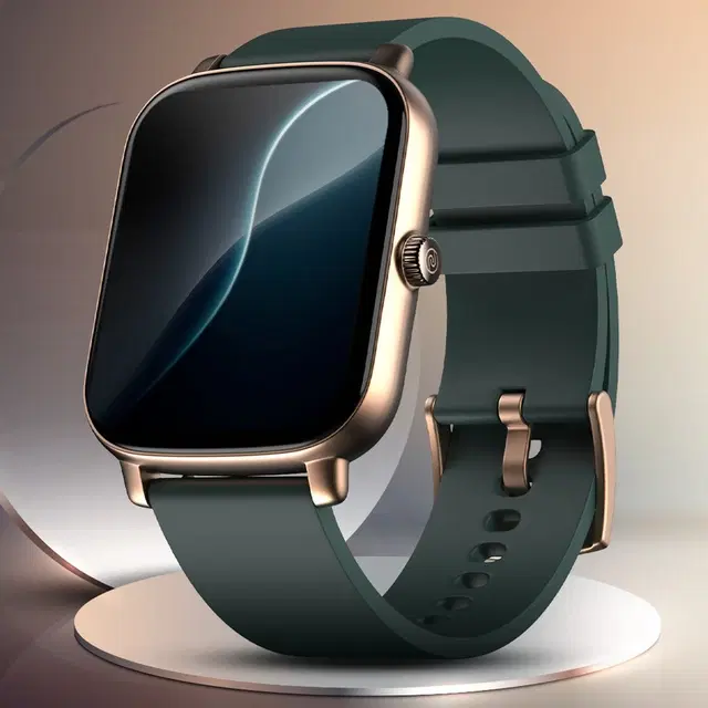 Noise Icon Buzz 1.69" Display with Bluetooth Calling, Built-In Games, Voice Assistant Smartwatch  (Green Strap, Regular)