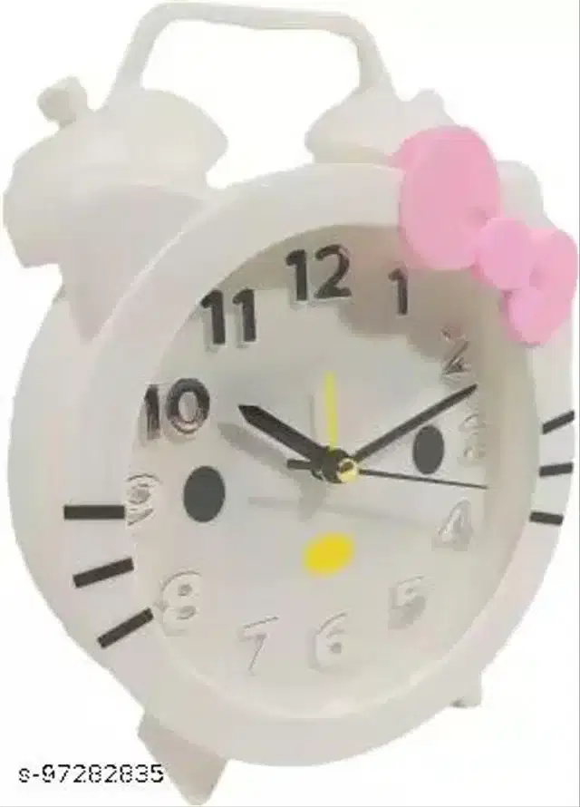 Hello Kitty Table Alarm Clock, White