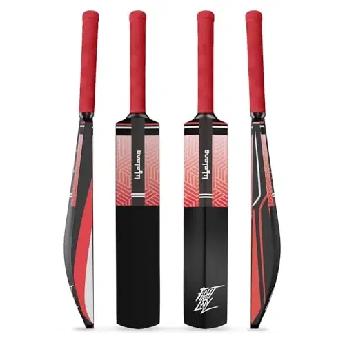 Lifelong Plastic Cricket Bat 34 Inches, Lightweight Fiber Construction, Anti-Slip Grip, for Above 15 Age, Tennis Ball Practice (llscbp01)