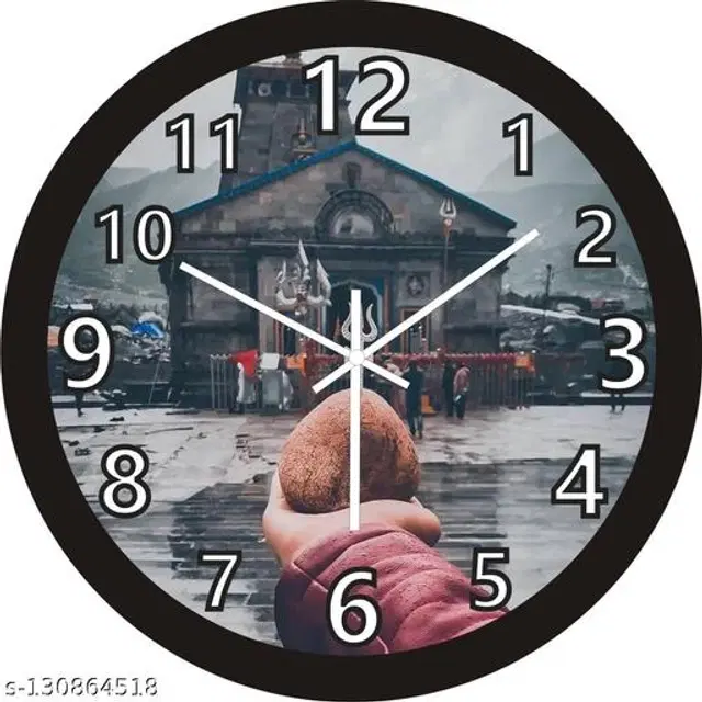 Plastic Wall Clock, Multicolor