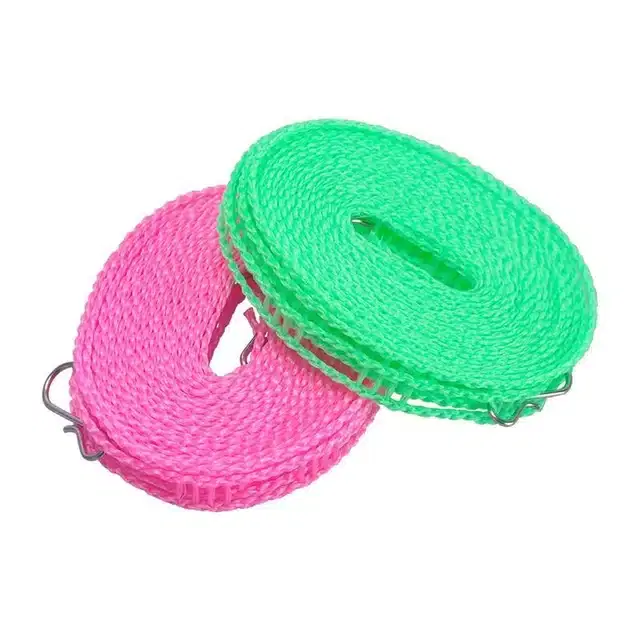 Nylon 5 Meter Cloth Drying Rope, Pack of 2, Assorted, PI-10