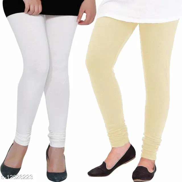 Cotton Legging For Women, Multicolour, (Pack Of 2)