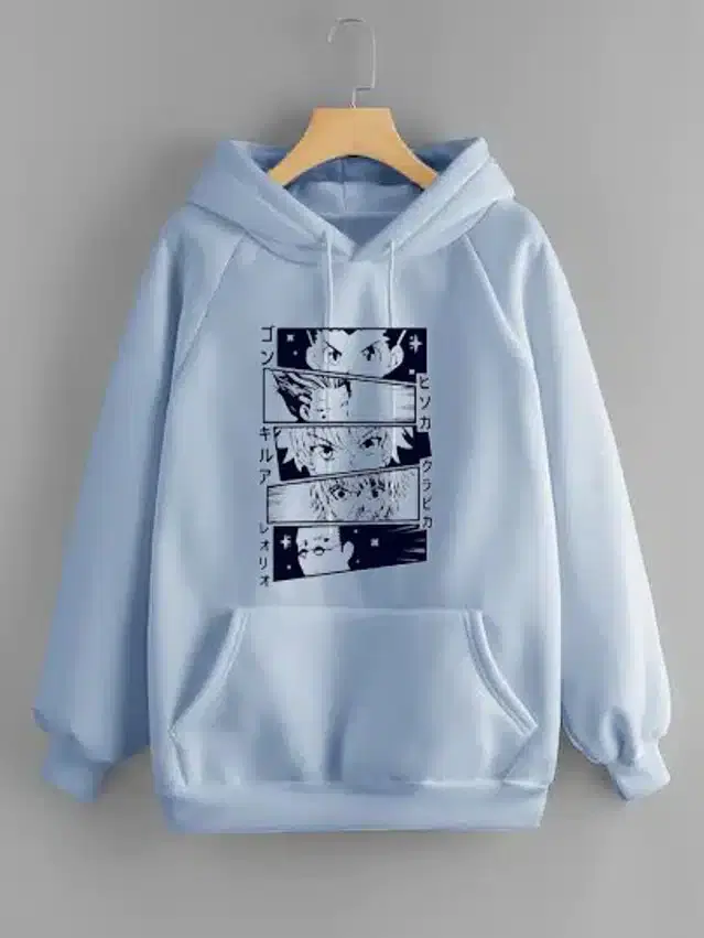 Full Sleeve Hoodie for Women (Sky Blue, S)