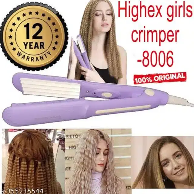 Plastic Hair Straightener, Purple