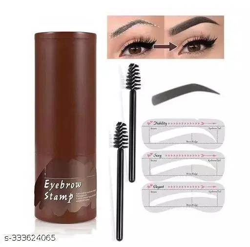 Eyebrow Stamp Kit - Eyebrow Stamp and Shaping Kit for Perfect Brow, 10 g (Black)PACK OF 1