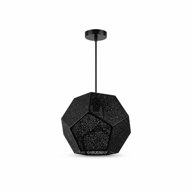 Moroccan Pendant Light, Black Hanging Light For Living Room & Home Decor, Without Bulb (With Box)