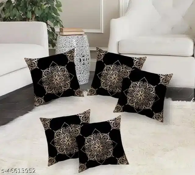 Cushion Cover for Home, Multicolor, 16x16 inches, Pack of 5