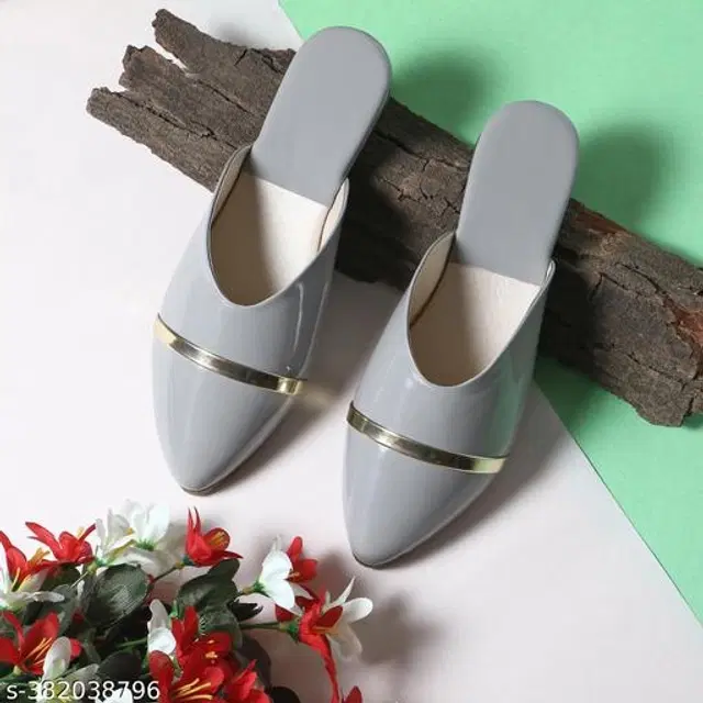 Juttis for Women (Grey, 3)