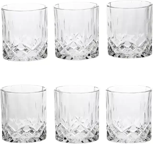 Liquor cum Cocktail Glasses, Transparent, 200 ml, Pack of 6