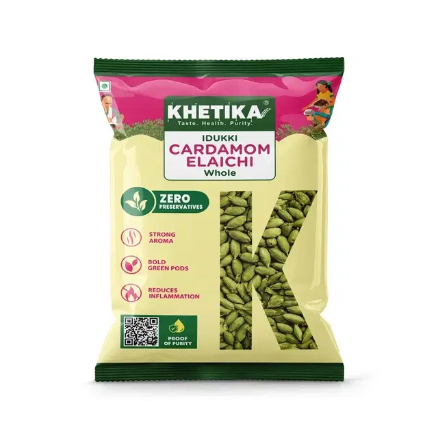 Khetika (Idukki ) Cardamom Elaichi Whole 50 g