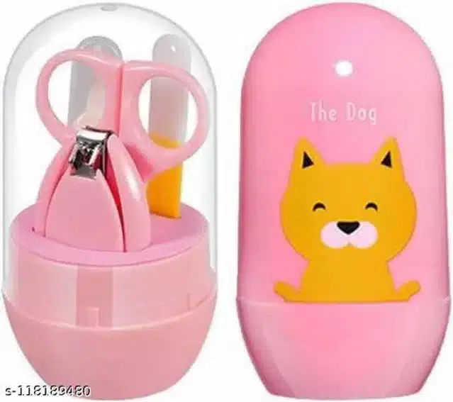 Plastic Manicure Pedicure Care Kit for Infants, Pink