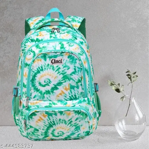Canvas Backpack Bag, Green