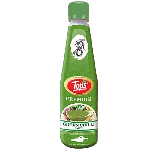 Tops Green Chilli Sauce 650 g (Bottle)