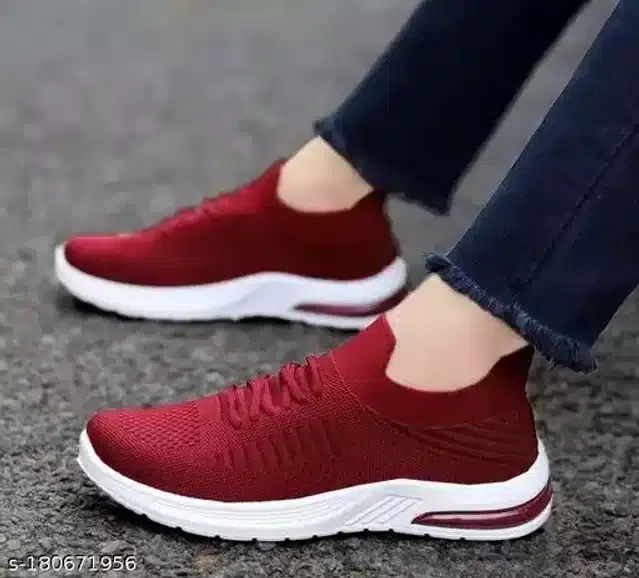 Casual Shoes for Women (Red, 7)