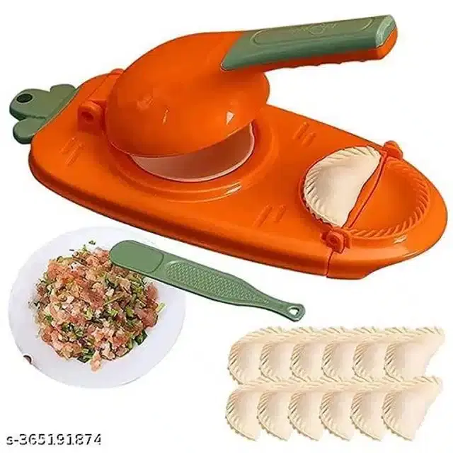 Plastic Multipurpose Dumpling Maker, Orange