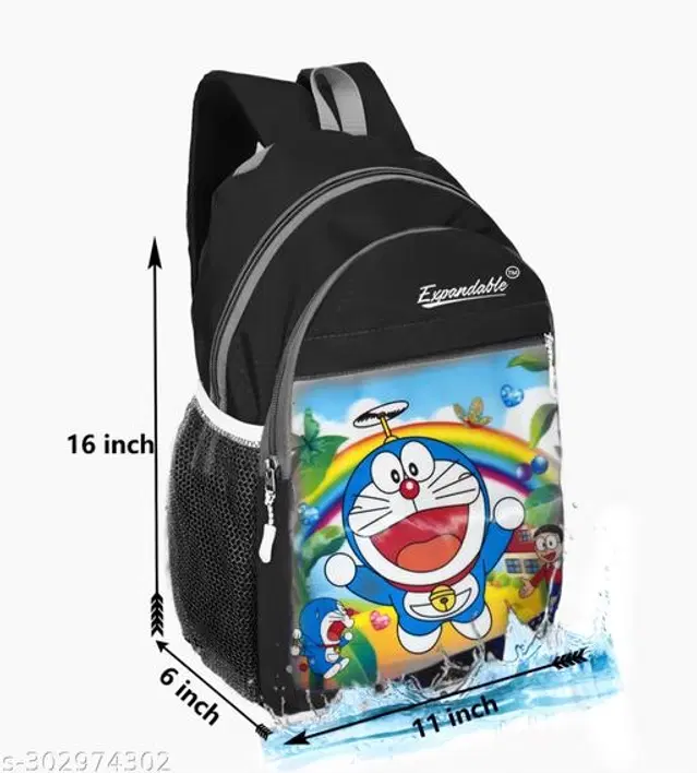 Canvas Backpacks for Kids, Black, 30 L