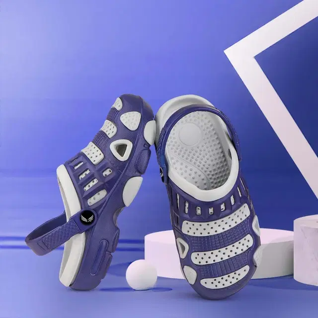 Clogs for Kids (White & Blue, 1)