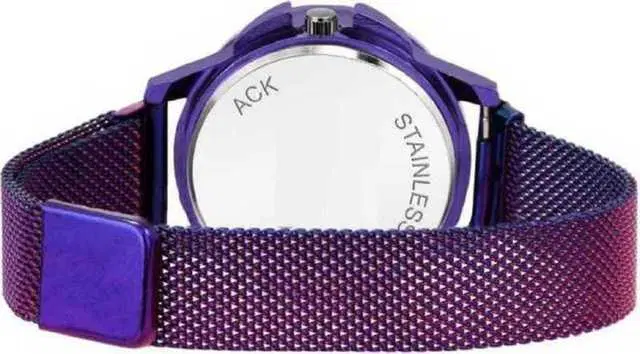 Casual Metal Analog Watch For Women (Purple) (MP-49)