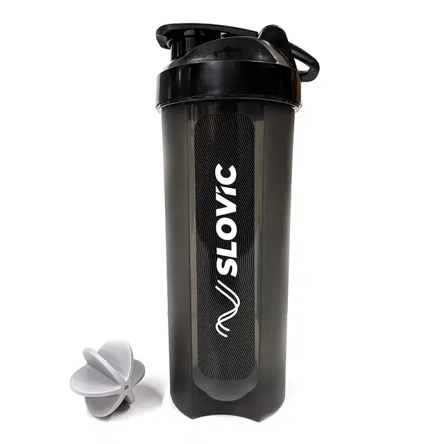 Slovic Typhoon Basic Shaker Bottle, Black, 700 ml