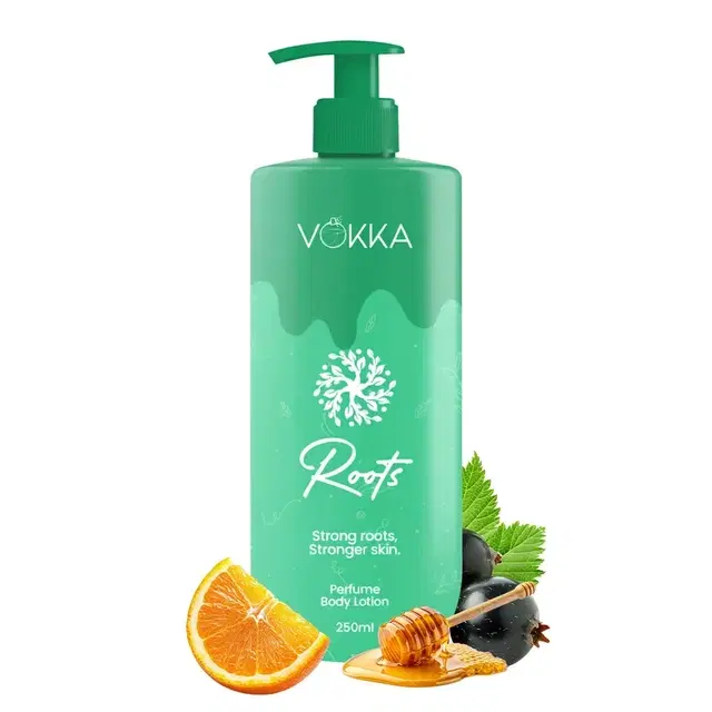 Vokka Roots Perfume Body Lotion Floral Fruity Gourmand Fragrance 250 ml