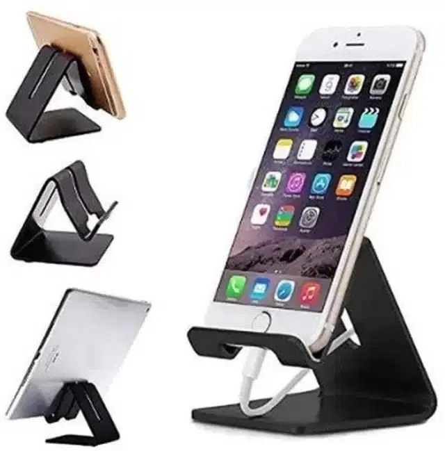 Metal Mobile Stand, Black