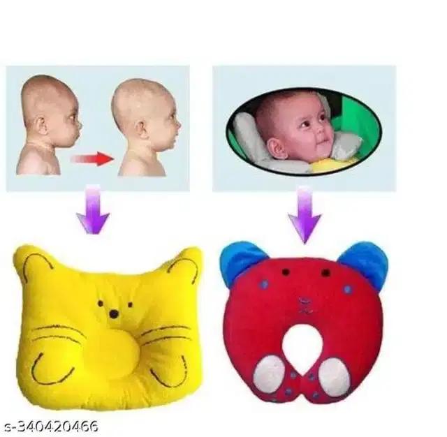 Pillow for Baby, Red & Yellow, Pack of 2