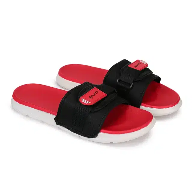 Kids Casual Flip Flops (Red, 3) (VKI-65)