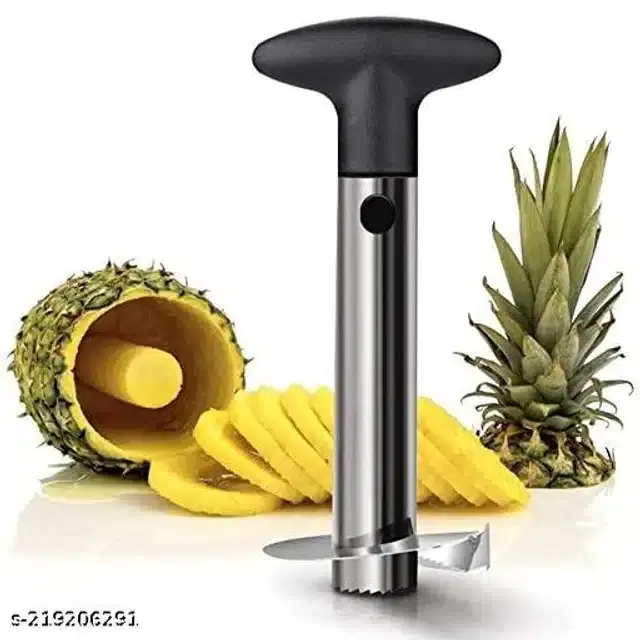 Stainless Steel Coconut Opener, Black & Silver