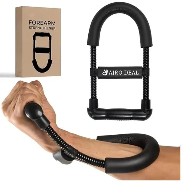 Steel Forarms Strengthener Power Exerciser, Black