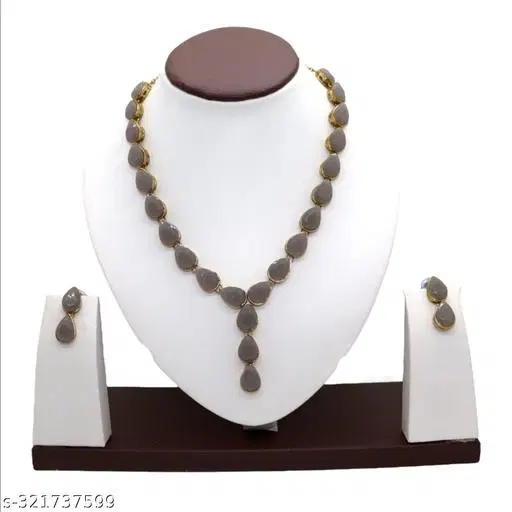 Unique Jewellery Set for Women & Girls, Grey