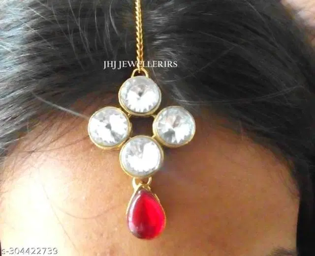 Alloy Maangtika for Women (Multicolor)