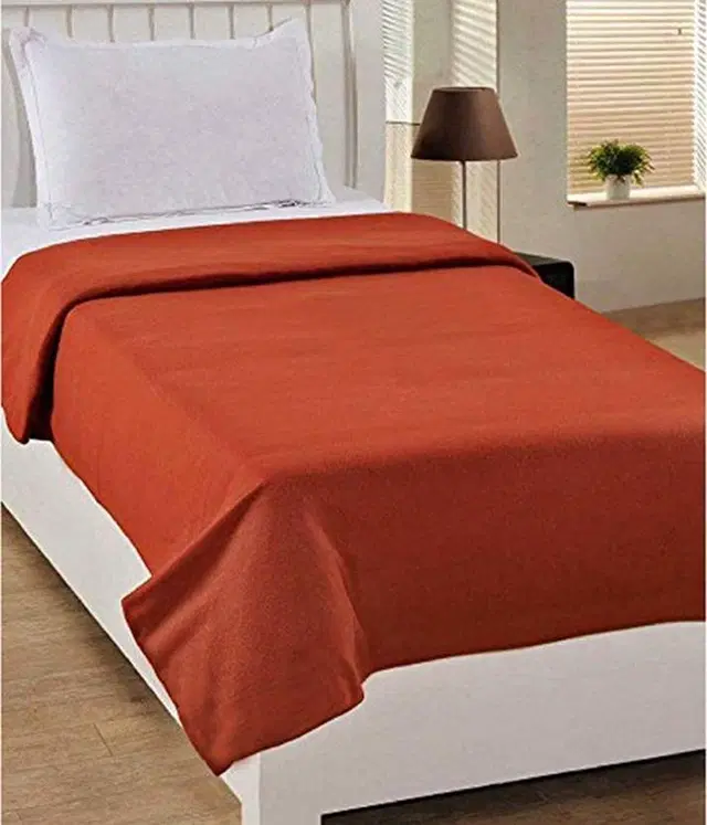 Fleece Blanket, Orange, 60x90 Inches