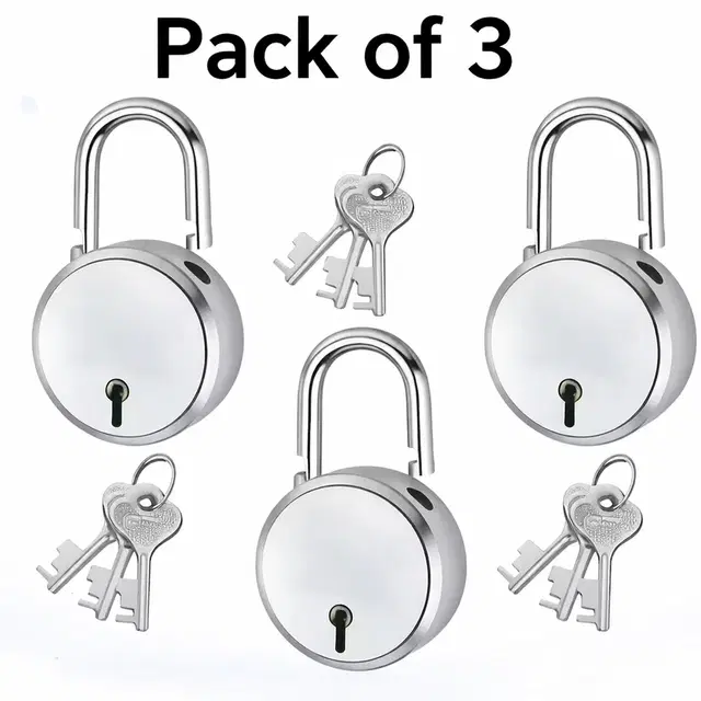 Strong Stainless steel Lock (pack of 3)