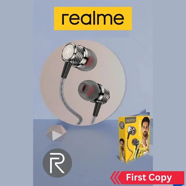 Realme in Ear Wired Earphones, Multicolor