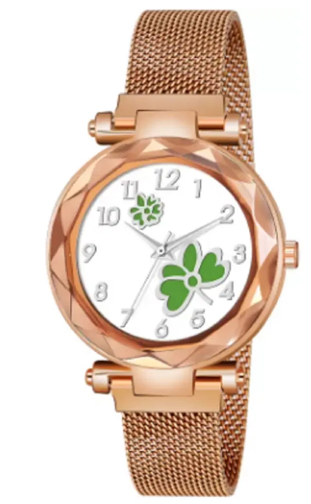 Analog Watch for Women & Girls (Rose Gold)