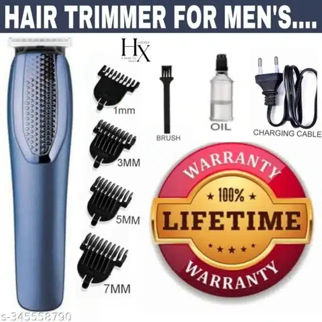 Rechargeable Trimmer for Men, Blue