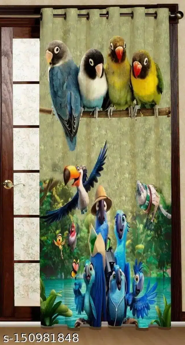 Curtains for Door, Multicolor, 5 Feet