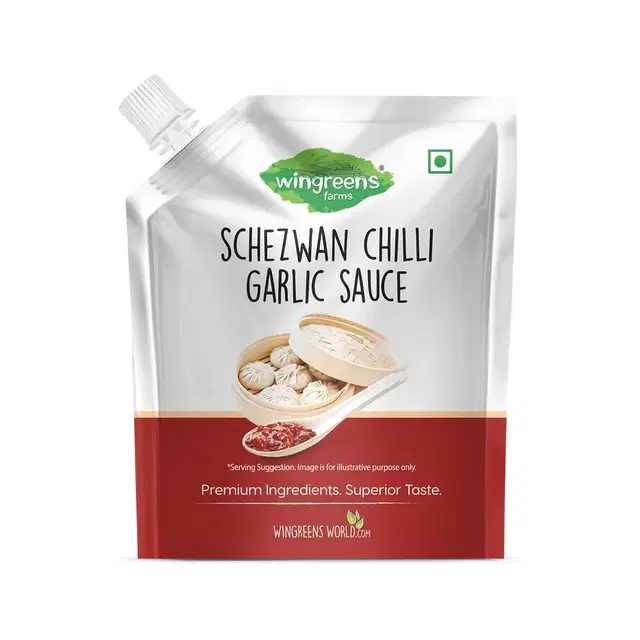 Wingreens Farms Schezwan Chilli Garlic Sauce 180 g (Pouch)