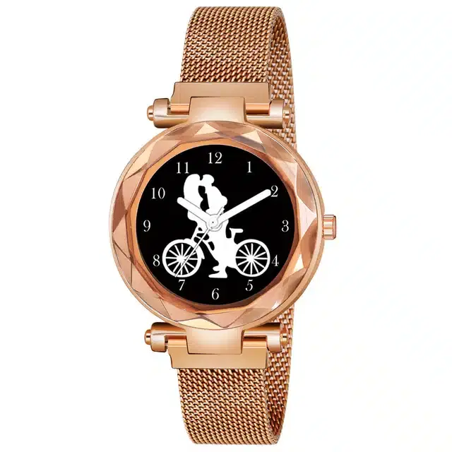 Analog Watch for Girls (Rose Gold)
