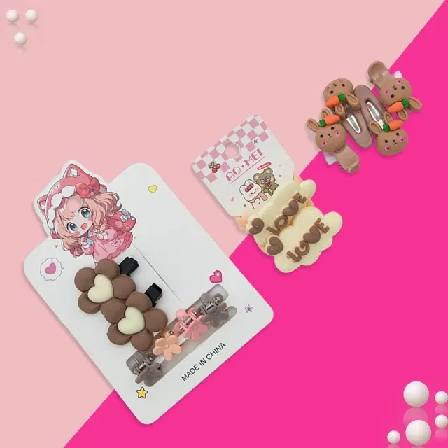 Hair Clips with Pins for Women, Multicolor, Set of 2)