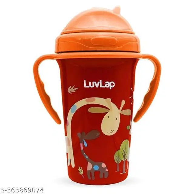 LuvLap Plastic Sipper Bottle for Kids, Multicolor, 300 ml