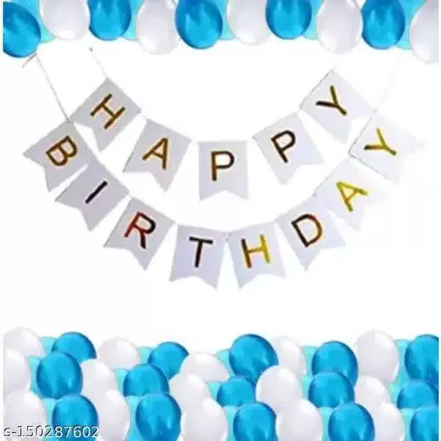 Birthday Decoration Kit, Multicolor, Set of 31