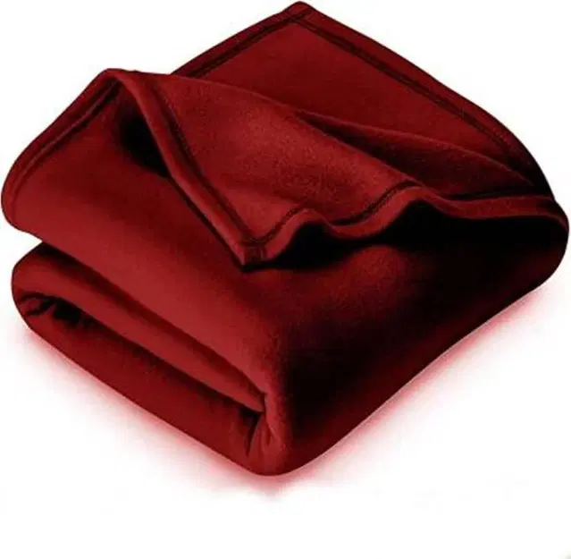 Fleece Blanket, Red, 60x90 Inches