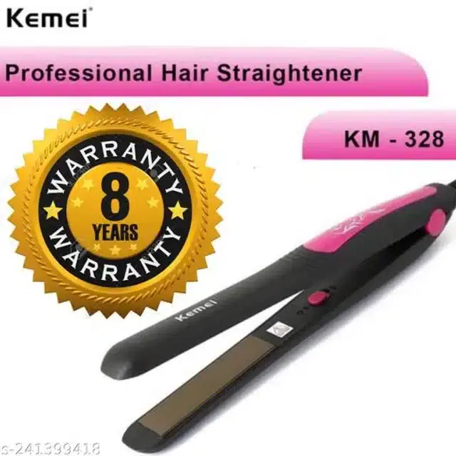 Plastic Hair Straightener, Black