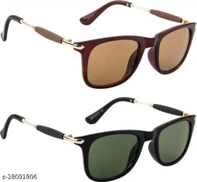 Sunglasses for Men, Pack of 2 (Multicolor)