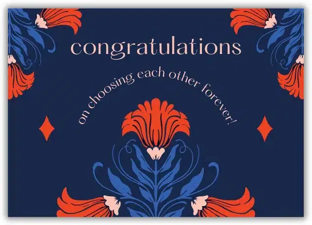 Congrats Wishes Greeting Cards, Multicolor